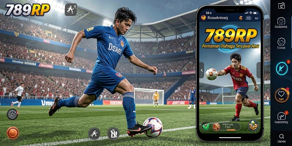 Screenshot gameplay 789RP yang menunjukkan pertandingan olahraga yang seru.