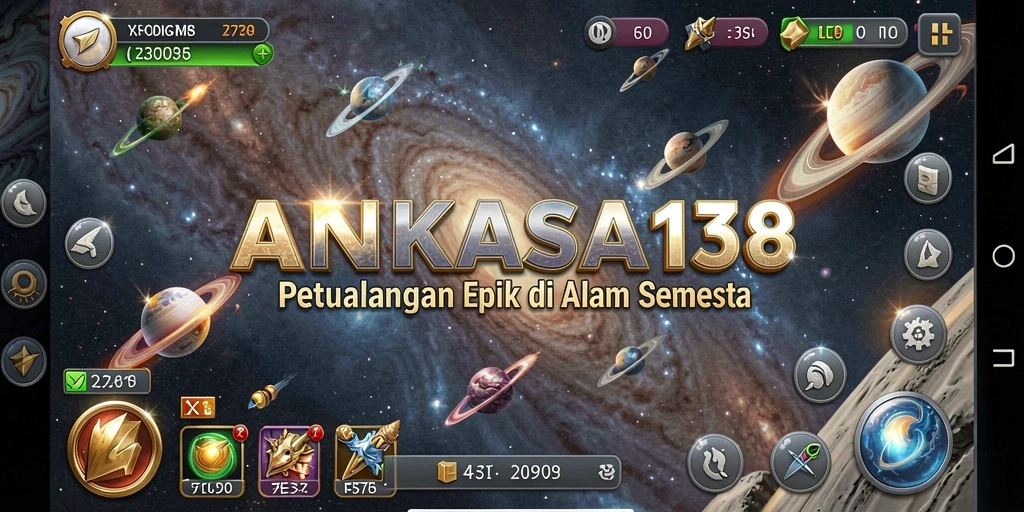 Tampilan gameplay ANGKASA138 yang mendebarkan dengan aksi petualangan luar angkasa.