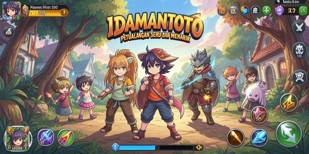 Tangkapan layar gameplay IDAMANTOTO menampilkan karakter Anime dalam aksi.