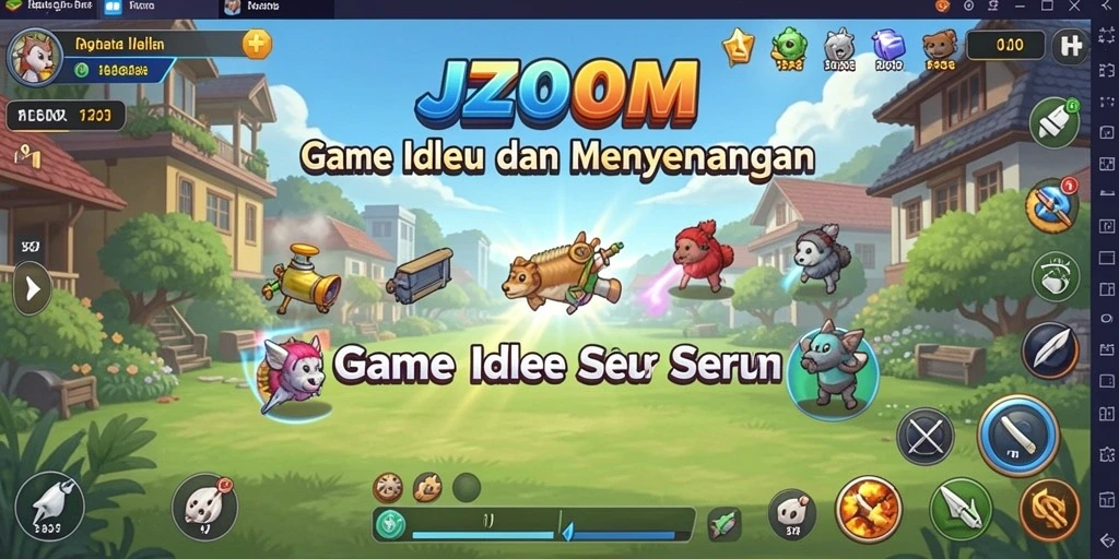Tampilan gameplay J200M yang menawan dan interaktif.