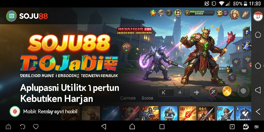 Screenshot utama SOJU88 menampilkan fitur manajemen tugas yang efisien.
