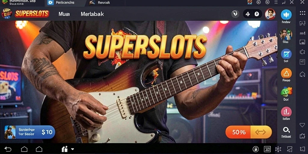 Tampilan gameplay SUPERSLOTS yang menarik dan menyenangkan.